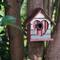 Glitzhome® Distressed Wood Heart Garden Bird House